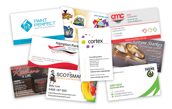 Business Card Printing Examples
